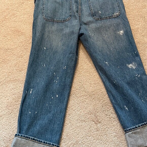 GAP 1969, Boyfriend Fit, Distressed Overalls, Size S - Picture 5 of 6
